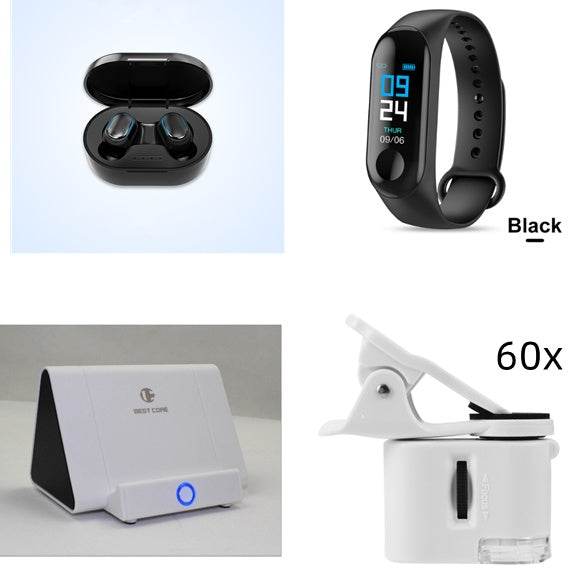 Écouteurs Bluetooth noir - MAYATEK