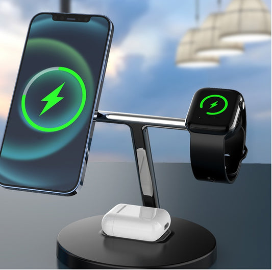 Chargeur magnétique sans fil - trois en un